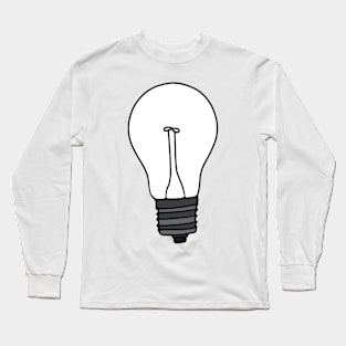 White Lightbulb Long Sleeve T-Shirt